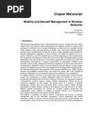 Mobility and Handoff Management in Wireless Networks: Chapter Manuscript