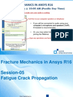 Fracture Mechanics in Ansys R16: Session Will Begin at 10:00 AM (Pacific Day Time)
