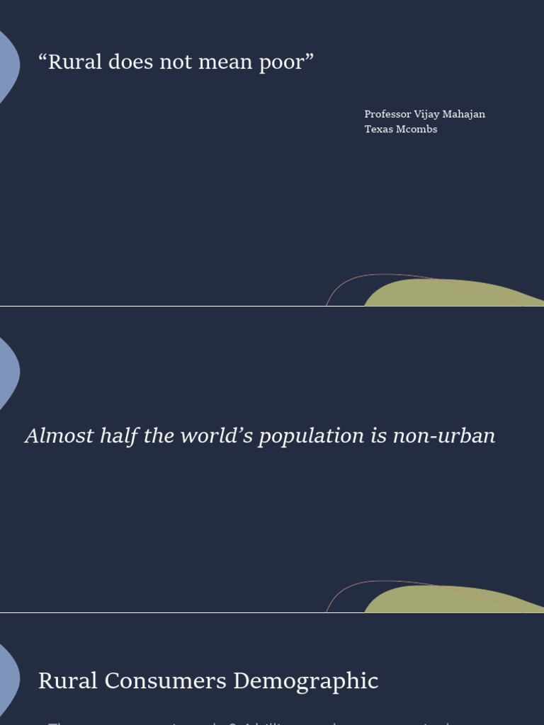 Understanding Rural Consumer Wealth | PDF | Consumer Behaviour | Behavior