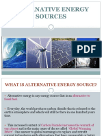 ALTERNATIVE ENERGY SOURCES EXPLAINED: SOLAR, THERMAL AND MORE