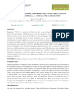 Study On The Wisconsin Card Sorting Test Among Early and Late Onset Schizophrenia: A Comparative Clinical Study