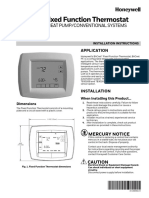 Bacnet® Fixed Function Thermostat: For Fan Coil/Heat Pump/Conventional Systems