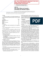 Preformed Expansion Joint Fillers For Concrete Construction (Nonextruding and Resilient Types)