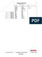 Control valve gear box parts list