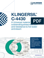 Klingersil C-4430 Gasket Datasheet
