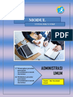 MODUL ADMINISTRASI UMUM UNTUK SMK X OTKP. 3.7 Menerapkan Prosedur Pencatatan. Dan Keluar 4.6 Melakukan Prosedur Pencatatan. Surat - Dokumen Masuk