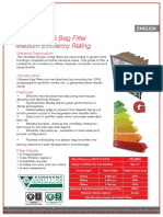 Ultraseal CU5 Bag Filter Medium Efficiency Rating: Datasheet