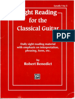 Benedict, Robert - Sight Reading for Classical Guitar Vol.1