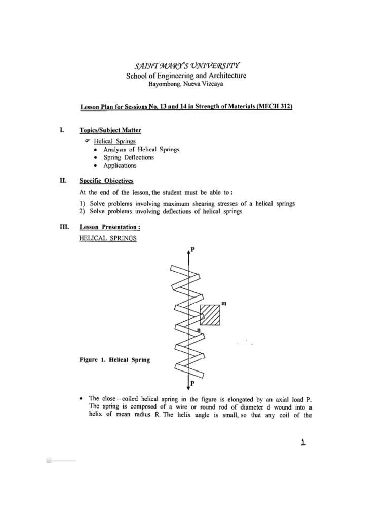 LESSON 6 Helical Spring PDF