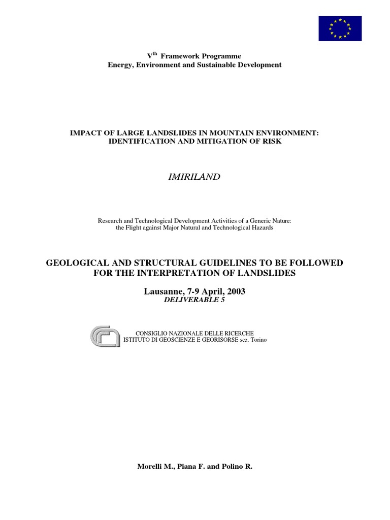 Impact of Landslide - Methods | PDF | Landslide | Geology