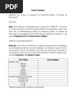 Script For Barangay Fiesta | PDF