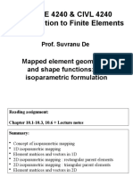 16. Isoparametric Formulation  (Lec 19, 20)