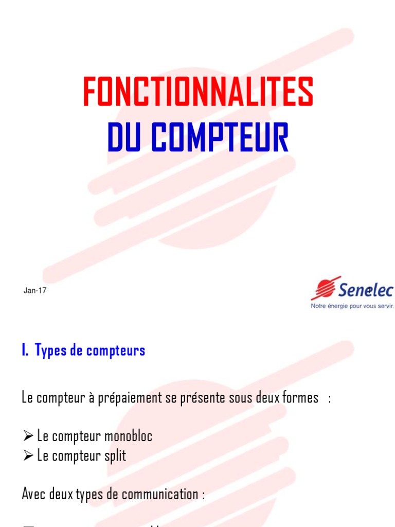 Compteur d'énergie prépayé intelligent triphasé pour Benin