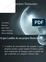 Análise Do Projeto Financeiro