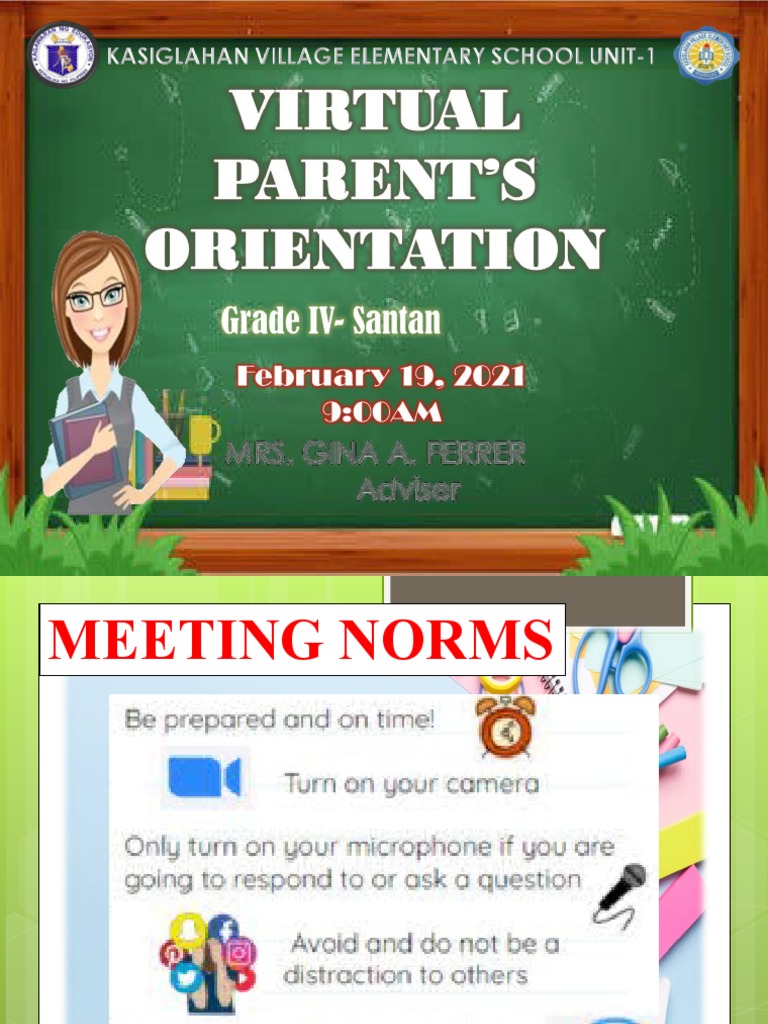 2nd Virtual Orientation | PDF