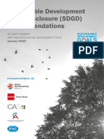 Sustainable Development Goals Disclosure (SDGD) Recommendations - Carol A Adams