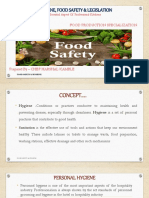 Hygiene, Food Safety & Legislation: Year 3 - Sem 6 Food Production Specialization