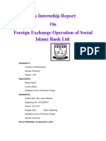 An Internship Report On Foreign Exchange Operation of Social Islami Bank LTD