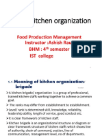 Unit:1 Kitchen Organization: Food Production Management Instructor:Ashish Raut BHM: 4 Semester IST College