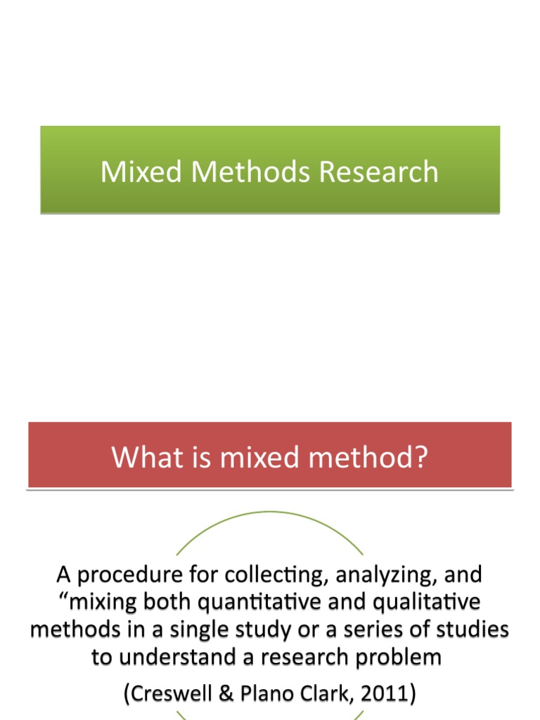 Understanding Mixed Methods Research | PDF | Qualitative Research ...