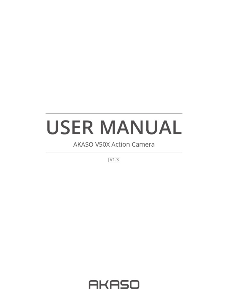 User Manual AKASO V50X Action Camera PDF Exposure (Photography