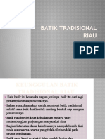 Batik Tradisional Riau