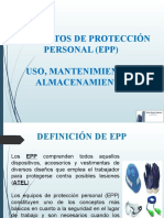 Elementos de Protección Personal (Epp) Uso, Mantenimiento Y Almacenamiento
