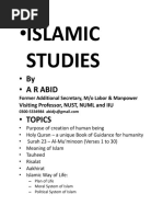 ISLAMIC STUDIES