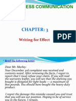 Business Communication: Writing For Effect
