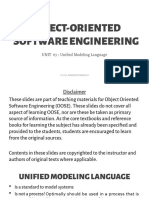Object-Oriented Software Engineering: UNIT 03: Unified Modeling Language
