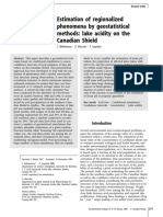 Estimation of Regionalized Phenomena by