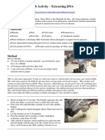 Lab Activity - Extracting DNA: Materials