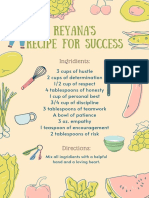 Reyana's Recipe for Success and Personal Growth