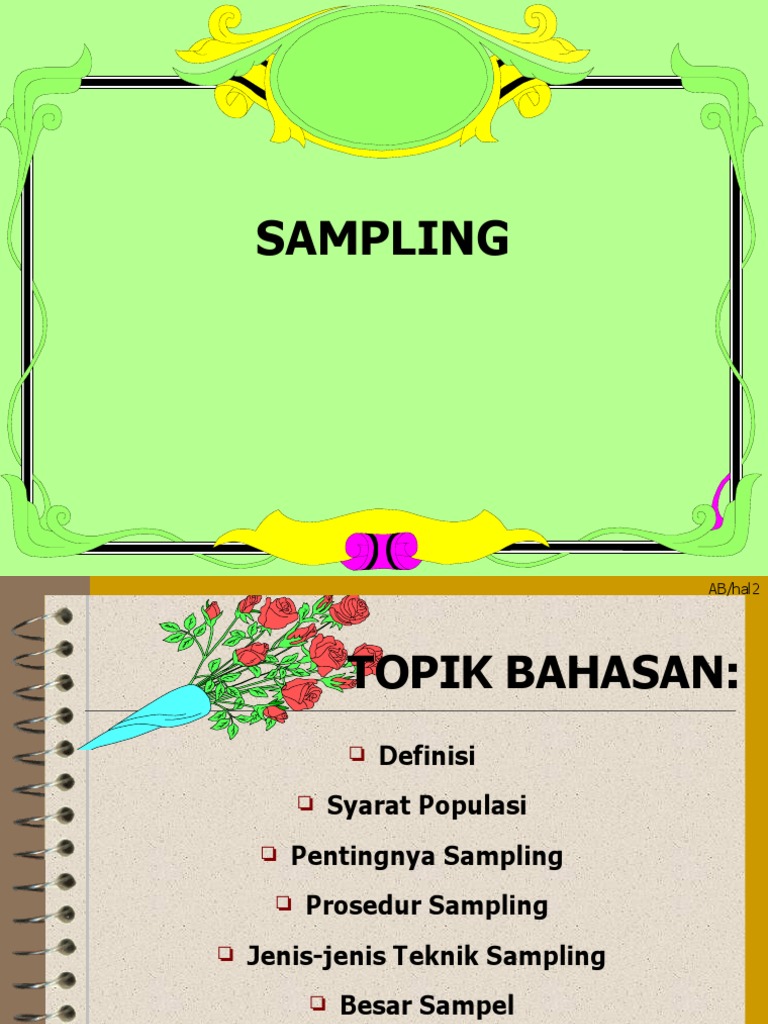 Teknik dan Prosedur Sampling Efektif | PDF