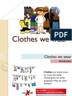 LESSON 9 - Clothes We Wear