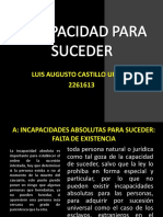 Incapacidad para Suceder