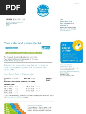 Water Bill 1001