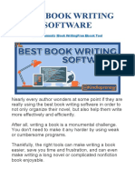 Best Book Writing Software