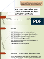 Detesan(Lungu)Gianina Bianca-Influenta Traditiilor Stramosesti Asupra Dezvoltarii Armonioase a Elevilor de Gimnaziu