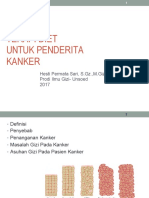 Terapi Diet Untuk Penderita Kanker: Hesti Permata Sari, S.Gz.,M.Gizi Prodi Ilmu Gizi-Unsoed 2017