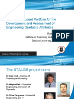 An Online Student Portfolio For The Development and Assessment of Engineering Graduate Attributes