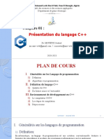 Chap 01-Présentation Du Langage C++