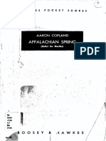 Copland - Appalachian Spring Suite Score