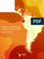 Políticas Antigénero en America Latina Ecuador