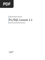 PLSQL Study Material