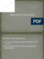 Algoritmi Executanti