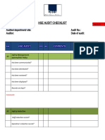 Audit Checklist 05-03-09