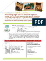 Promoting Legal Timber Imports in Japan: Friday, 8 March 2019, Minato-Ku, Tokyo