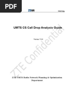 UMTS CS Call Drop Analysis Guide zte