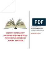 Struktury Gramatyczne Egzamin Ósmoklasisty PDF